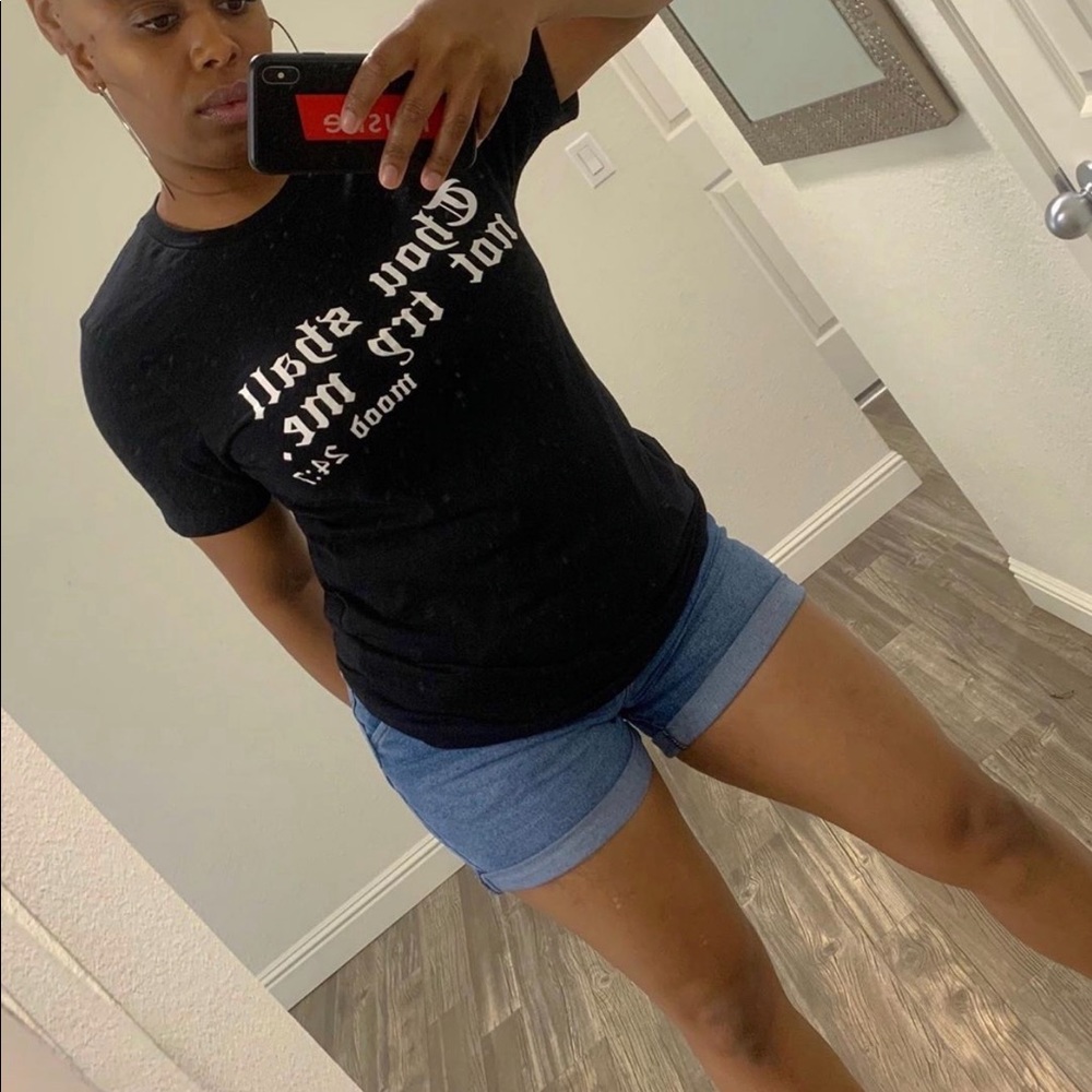 Denim shorts